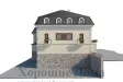 Дом из газобетона в стиле минимализма с бассейном 17x24