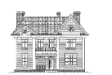 Планировка дома 11,5 на 13 м с мансардой и фигурной крышей