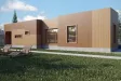 Проект одноэтажного дома в традицияx конструктивизма