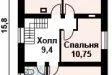 Дом из газобетона с цокольным этажом 7x15.8, 231 кв.м.