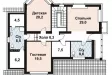 Дом с двумя террасами 245 кв.м. 12.3x14.7
