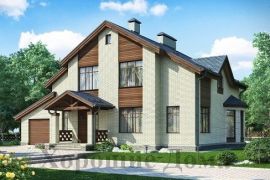 Проект дома с вместительным гаражом 15.2x16.7 258.7 кв.м.