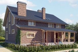 Проект дома с окнами в крыше на мансарде