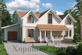 Большой, изящный дом из газобетона 11.1x17.6 322.5 кв.м.