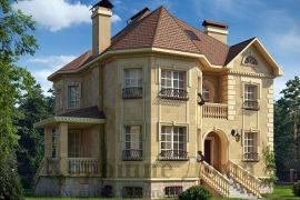 Красивый проект каменного дома до 300 кв. м.