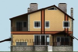 Дом из газобетона с удобной планировкой 16.8x21.9 325.7 кв.м.