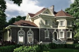 Трёхэтажный дом с бассейном, до 400 кв.м.