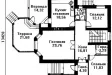 Двухэтажный дом с подвалом 13.42x13.6 431.8 кв.м.