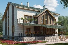 Загородный дом с бассейном 12x15 438.55 кв.м.