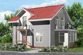 Дом 9 х 9 из газобетона, газоблоков