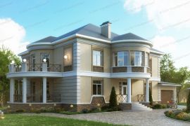 Дом из газобетона 23 х 19,2