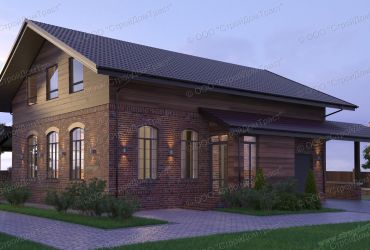 Дом из газобетона 15,5 х 13,21