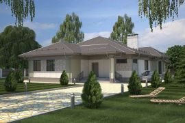 Дом из газобетона 24,73 х 15,22