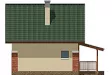 Проект каркасного дома 6,4x8,5 м с террасой