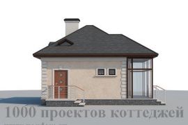 Компактный дом 6*6 из кирпича с мансардой