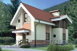 Двухэтажный дом 6 на 9 м из кирпича