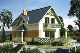 Красивый дом 10 на 6 м двухэтажный кирпичный