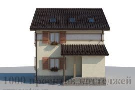 Трёхэтажный дом из кирпича 8 на 9 м