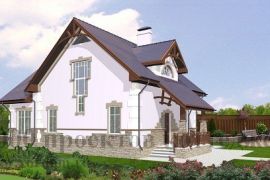 Проект двухэтажного кирпичного дома на 170 кв. м в стиле модерн