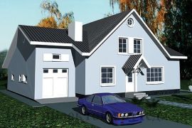 Двухэтажный кирпичный дом с на 182 кв. м с гаражом