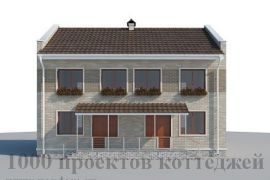 Проект двухэтажного кирпичного дома на 221 кв. м без кухни