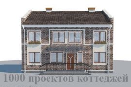 Проект двухэтажного кирпичного дома на 221 кв. м эконом-класса