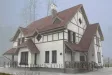 Двухэтажный дом из кирпича до 300 кв.м в чешском стиле