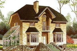 Трёхэтажный кирпичный дом на 310 кв.м с зимним садом