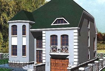Кирпичный дом с мансардой 11,4x14,3