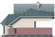 Проект дома-замка из кирпича в 2 этажа с эркером и фигурной крышей