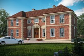 Проект дома в английском стиле 10 на 20 м в два этажа