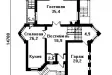 Кирпичный дом с цокольным этажом 11,9x14,7