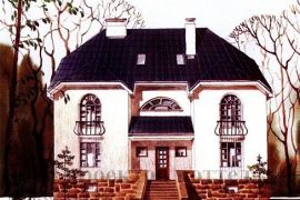 Четырёхэтажный дом из кирпича на 460 кв.м