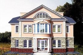 Трёхэтажный кирпичный дом-дворец на 576 кв.м в стиле ампир