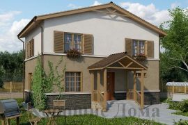 Дом из газобетона на 80 кв. м в итальянском стиле