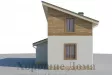 Дом с мансардой из газобетона до 100 кв. м с односкатной крышей