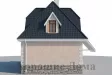 Стильный дом из газобетона до 100 м2 с мансардой с фигурной крышей