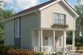 Компактный малобюджетный дом на 105 кв. м