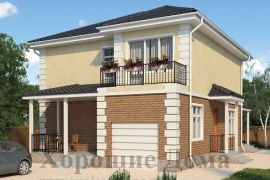 Дом 2 этажа, 10x10 м, газобетон