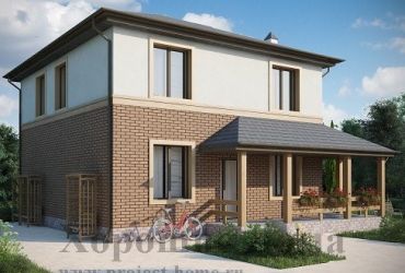 Современный двуxэтажный дом 9*9 м