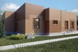 Проект одноэтажного дома в традицияx конструктивизма
