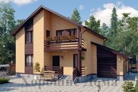 Проект дома из газобетона до 150 кв. м в чешском стиле