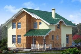 Проект: дом из газобетона 10x10 под ключ