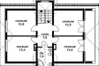Двухэтажный коттедж: проект с квадратными колоннами и балконом