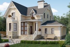 Элегантный двухэтажный особняк с баней-сауной