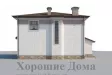 Дом с мансардой и застеклённой террасой в стиле хай-тек