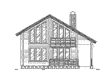Дом из рубленого бревна на 100 кв. м в стиле кантри