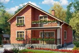 Бюджетный коттедж: проект с асимметричными скатами крыши