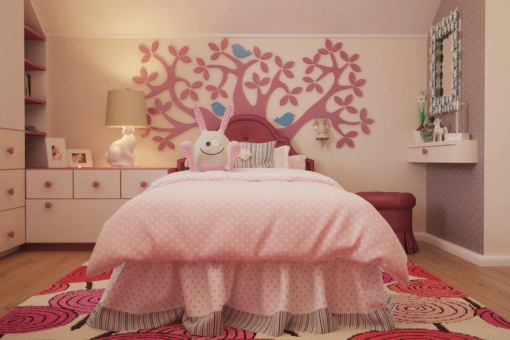 Дизайн интерьера детской спальни в коттедже